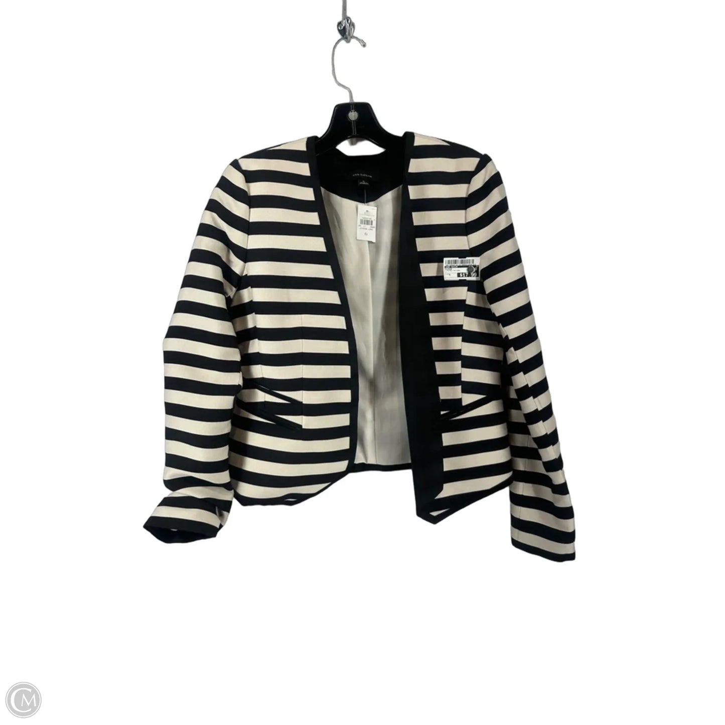 Blazer By Ann Taylor In Striped Pattern, Size: 6
