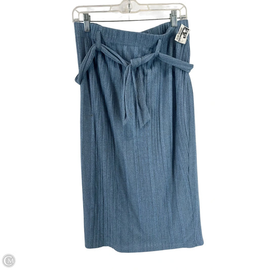 Skirt Midi By Lily Rose In Blue, Size: Xl