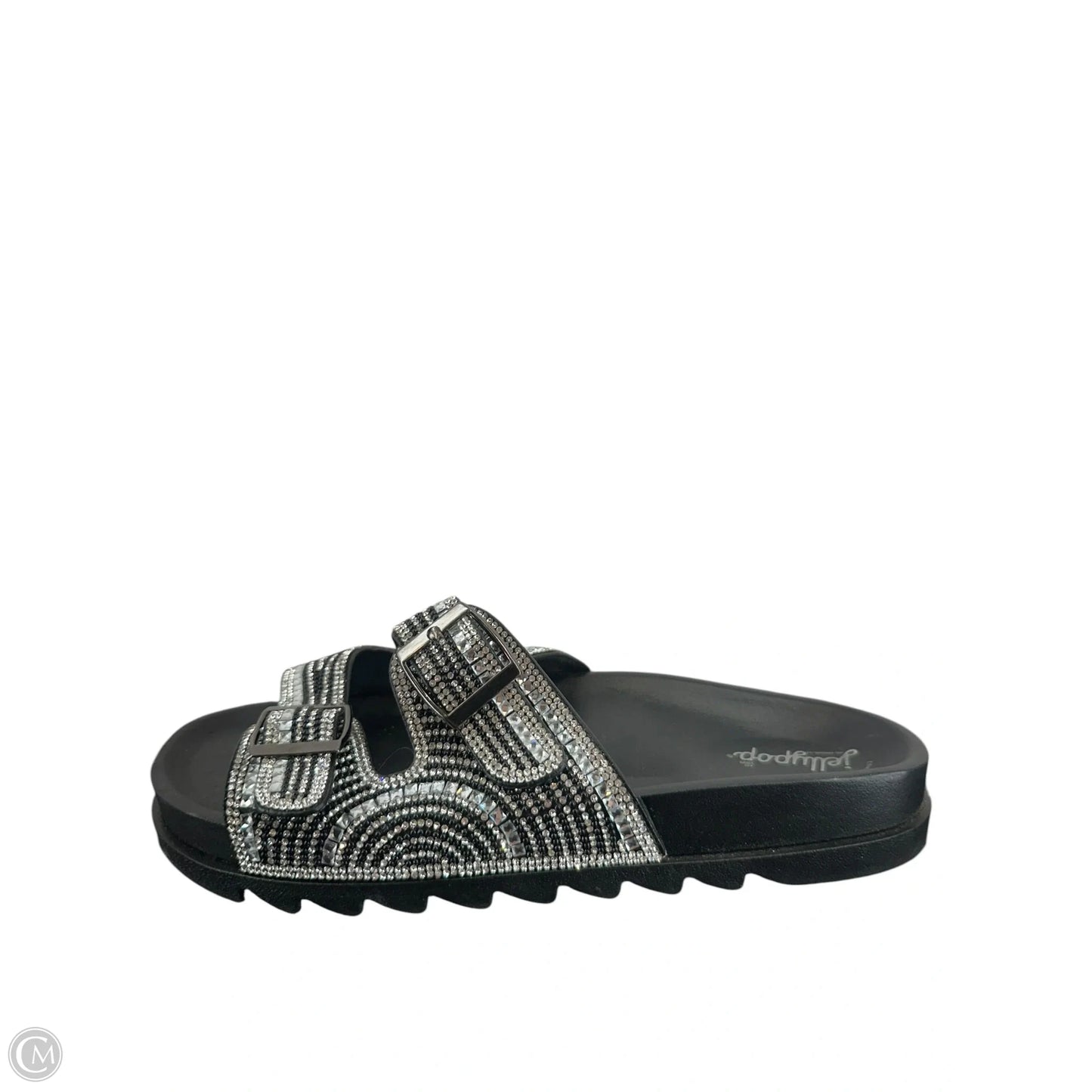 Sandals Flats By Jelly Pop In Black, Size: 9