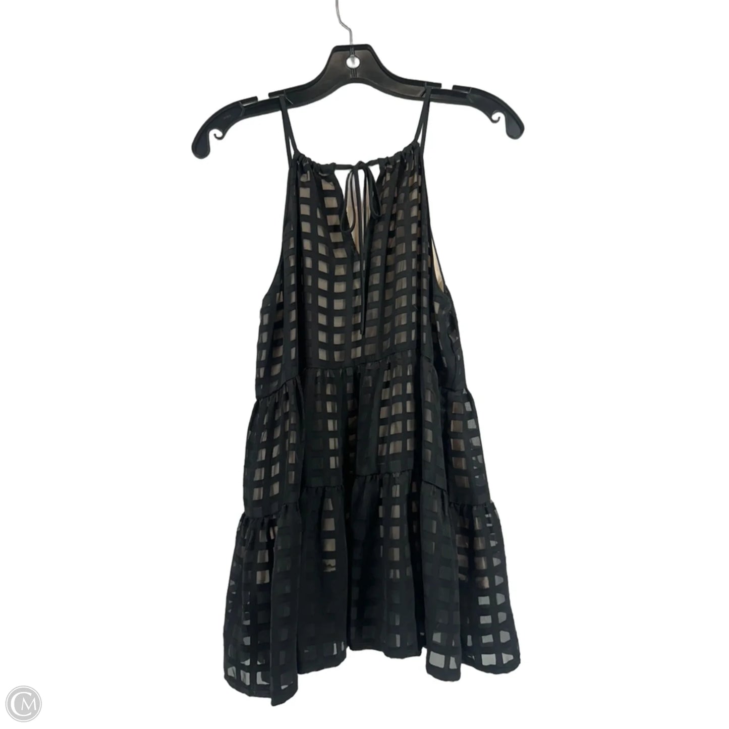 Top Sleeveless By Hd In Paris In Black & Cream, Size: S