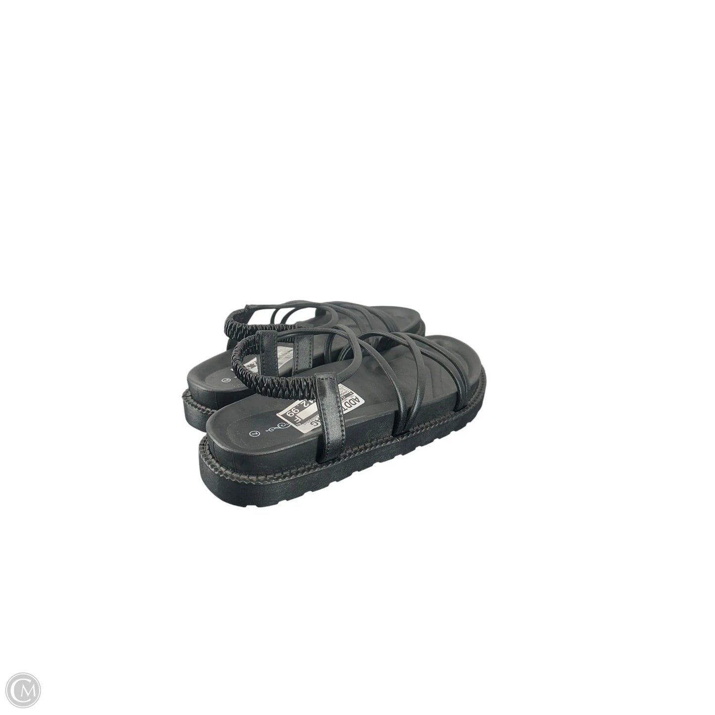 Sandals Flats By Clothes Mentor In Black, Size: 7
