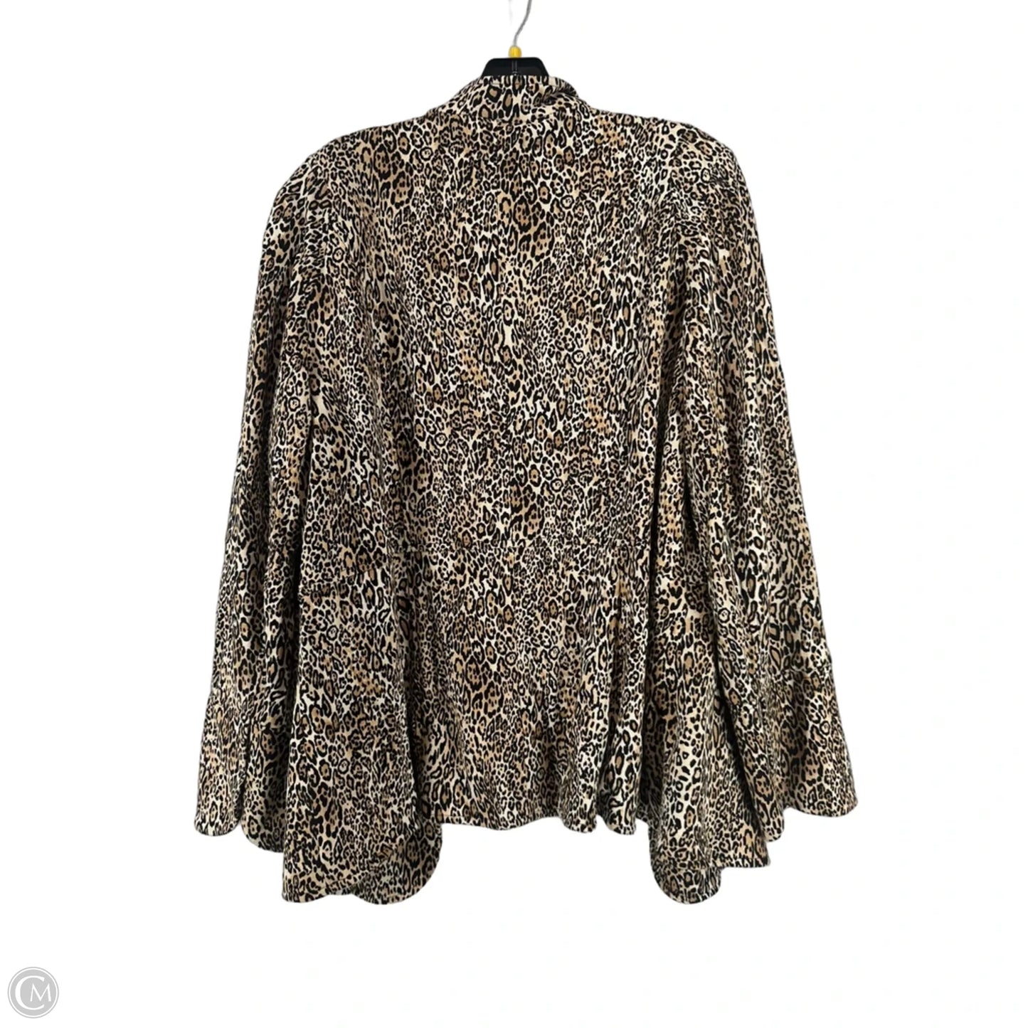 Blazer By Chicos In Animal Print, Size: L