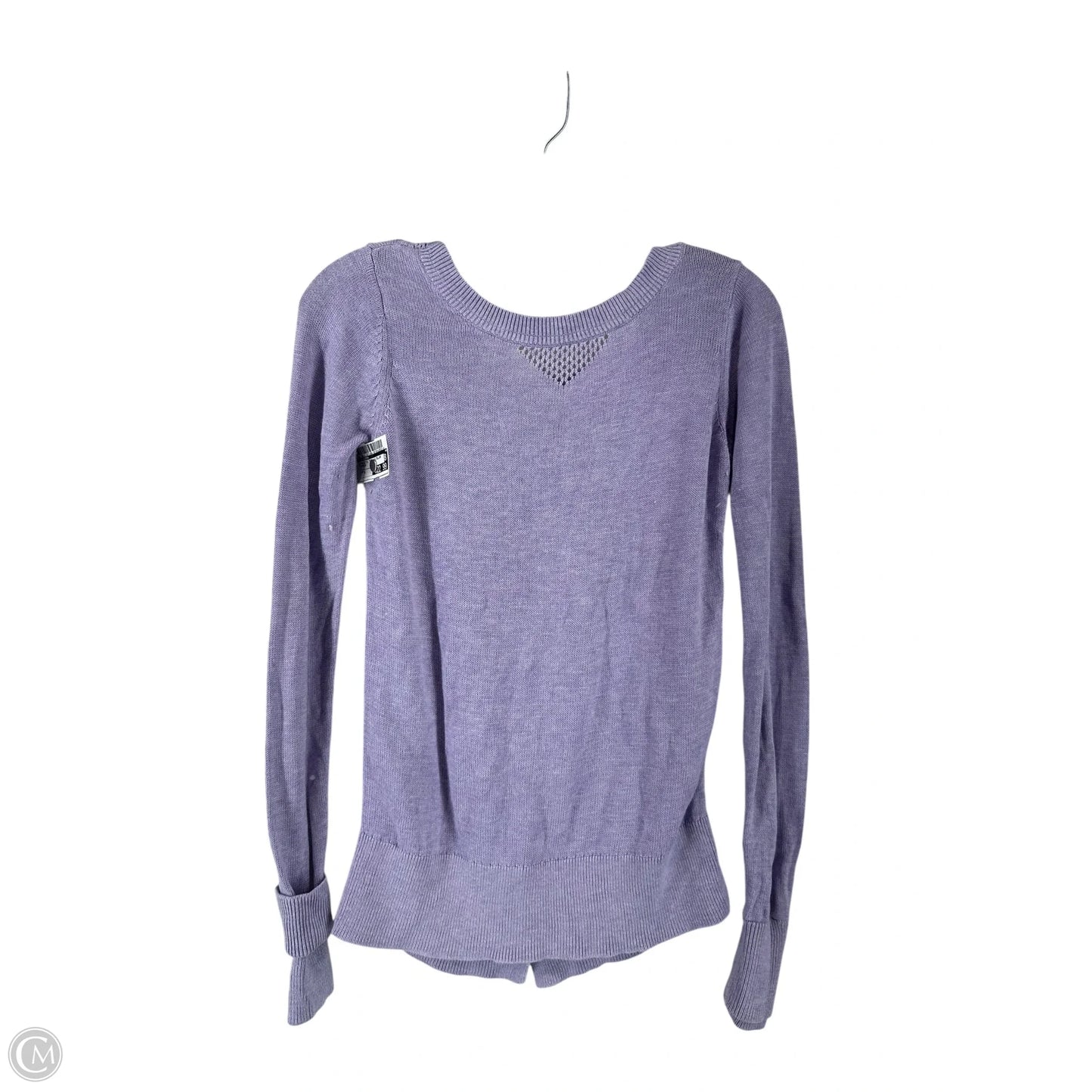 Athletic Top Long Sleeve Collar By Lululemon In Purple, Size: S