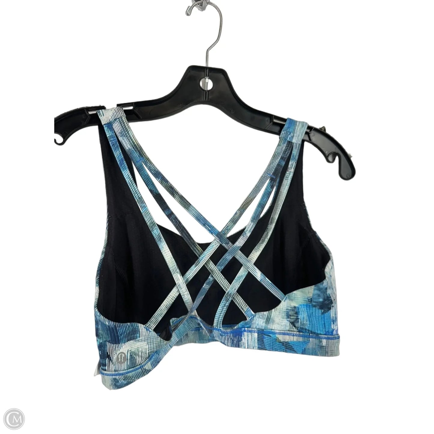 Athletic Bra By Lululemon In Blue & Green, Size: 8