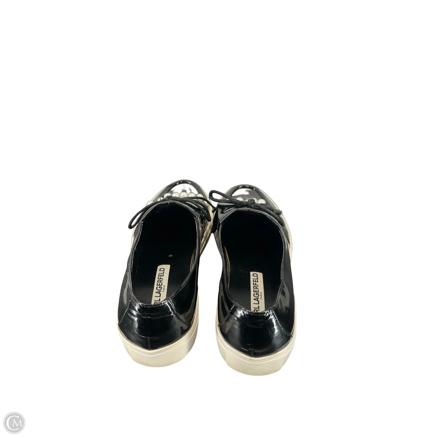 Shoes Designer By Karl Lagerfeld In Black, Size: 6.5