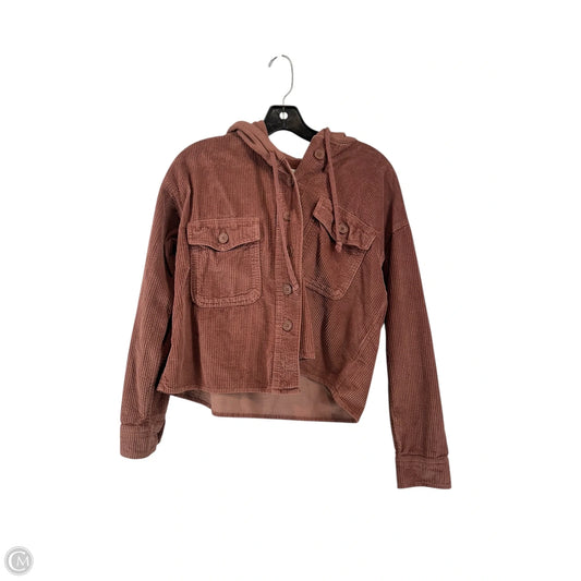 Jacket Fleece By American Eagle In Pink, Size: S