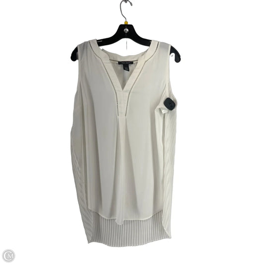 Top Sleeveless By White House Black Market In White, Size: L