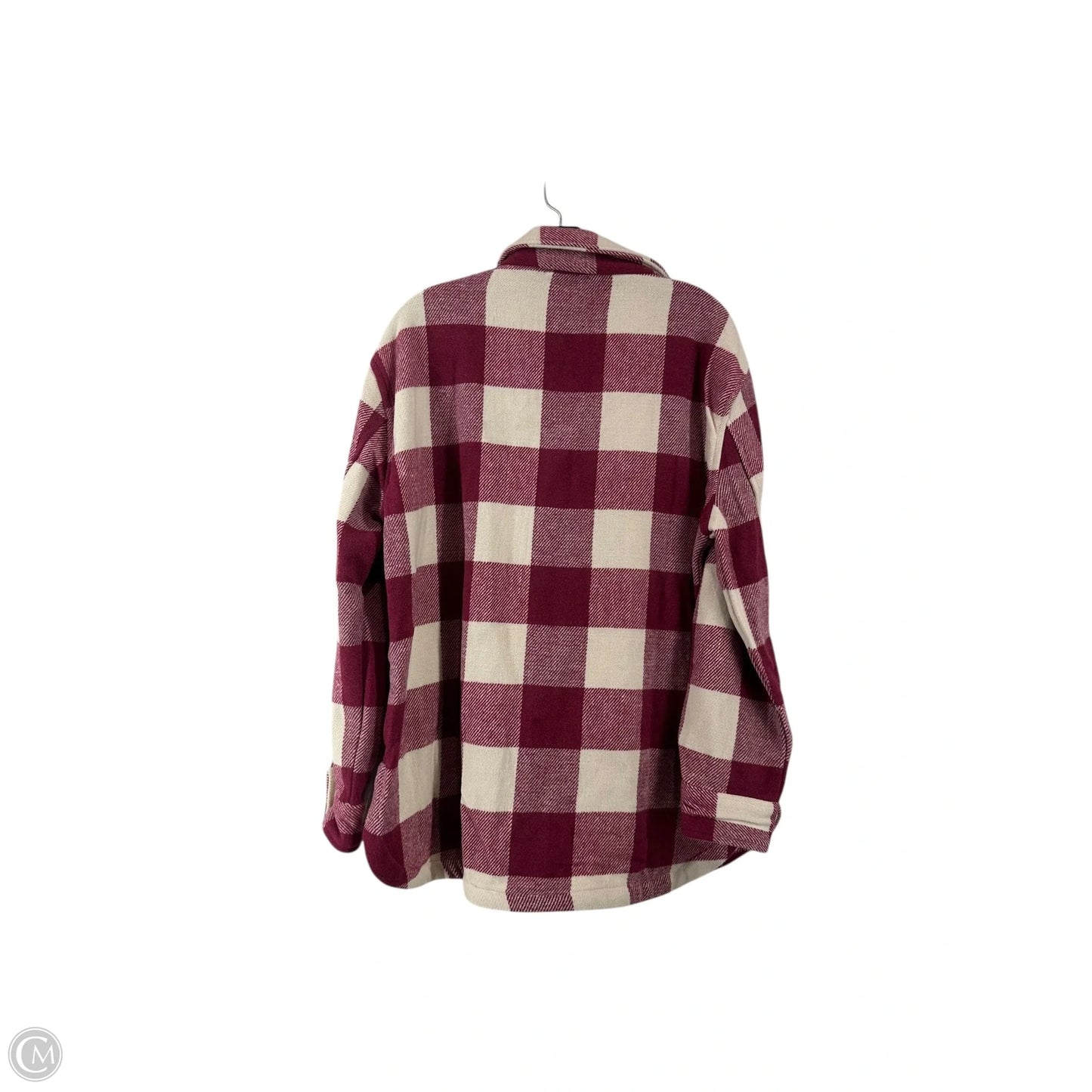 Jacket Shirt By Clothes Mentor In Plaid Pattern, Size: M