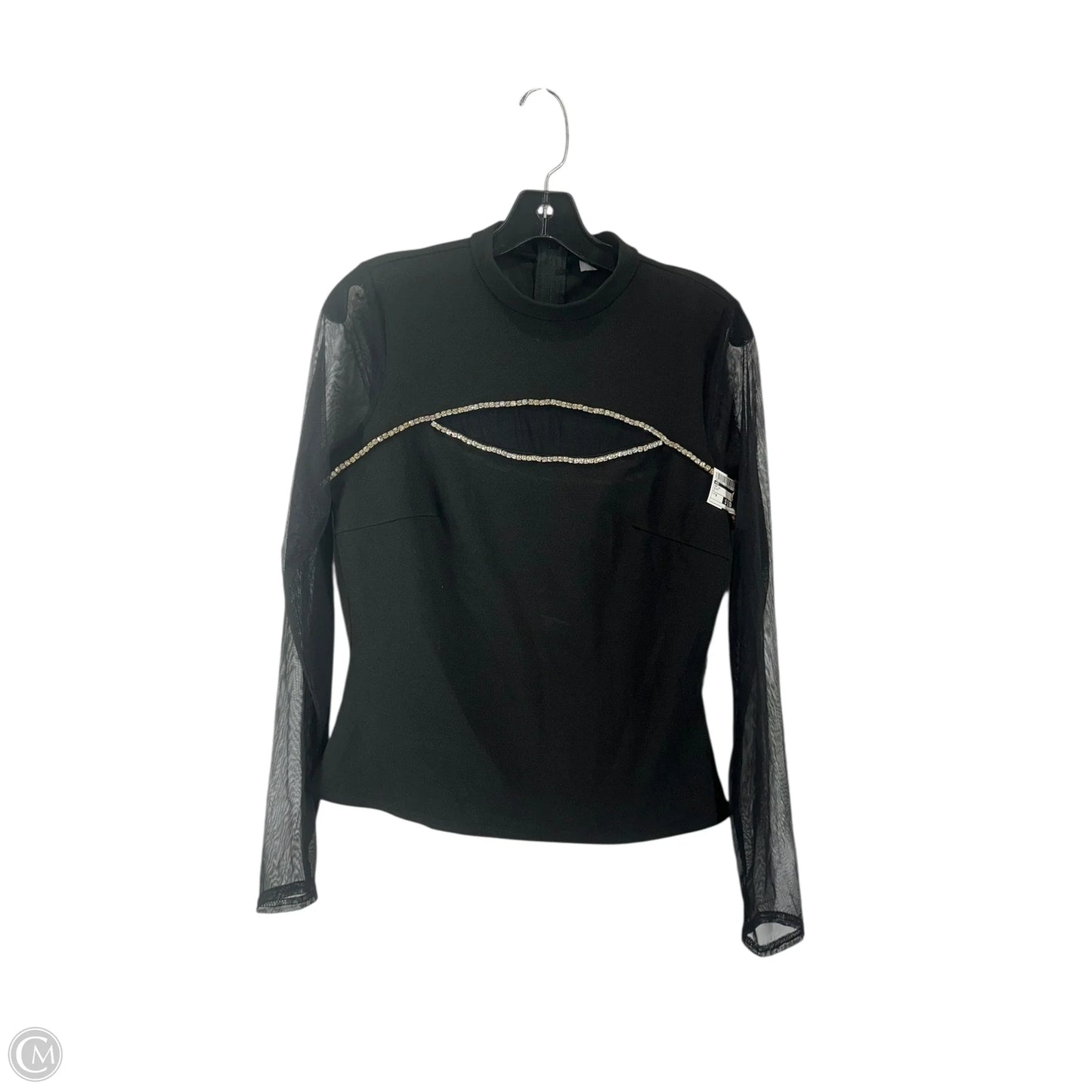 Top Long Sleeve By Red In Black, Size: M