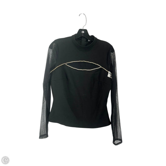 Top Long Sleeve By Red In Black, Size: M