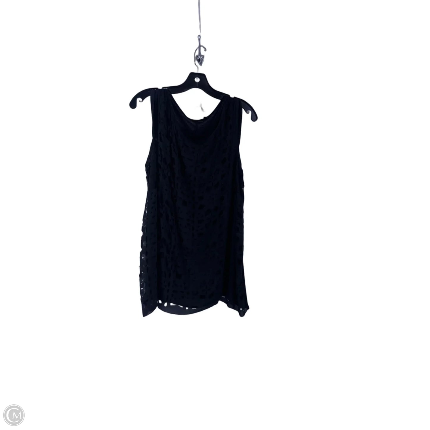 Top Sleeveless By Apt 9 In Black, Size: Xl