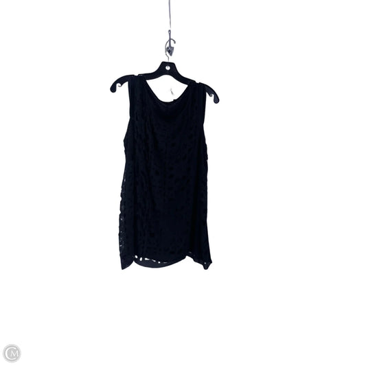 Top Sleeveless By Apt 9 In Black, Size: Xl