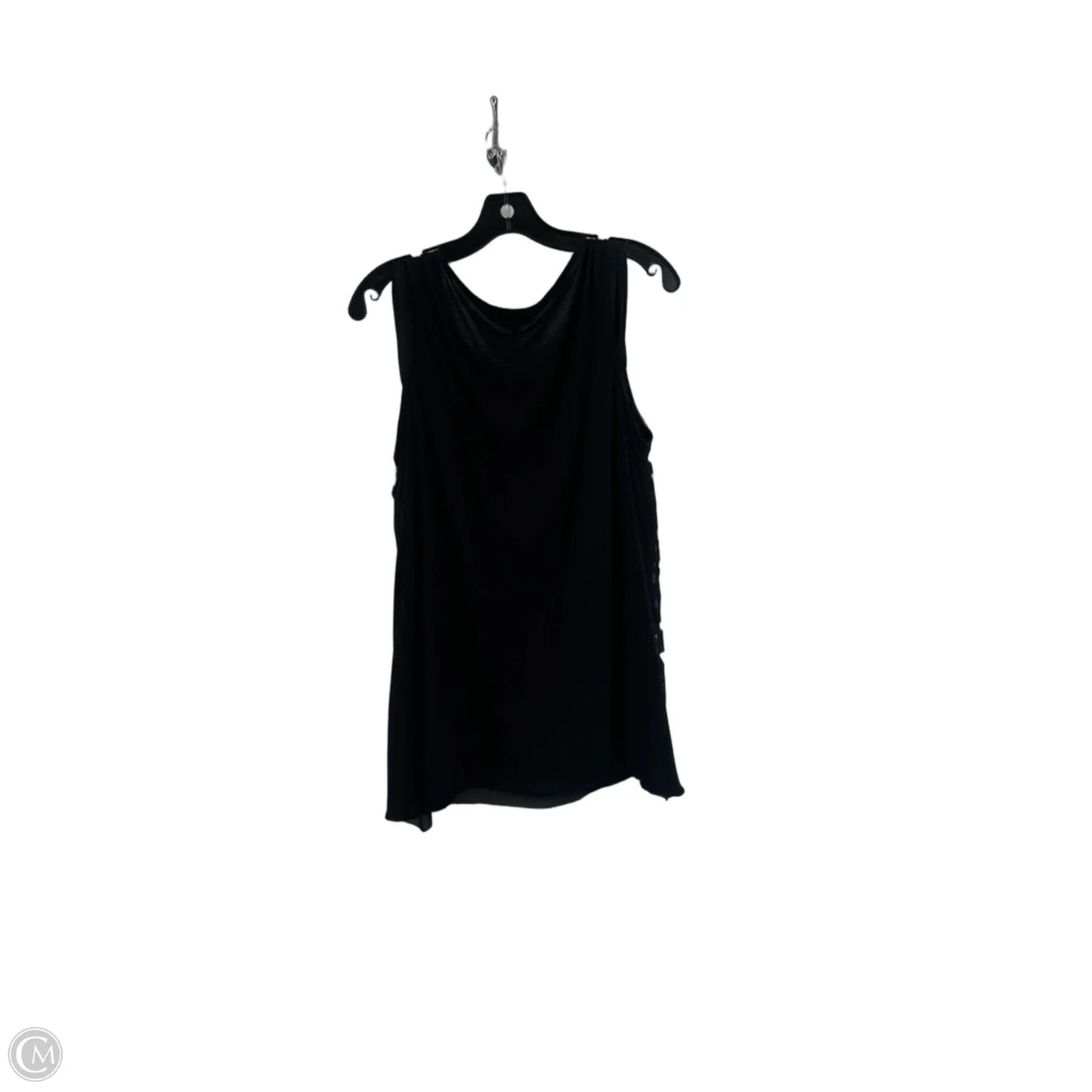 Top Sleeveless By Apt 9 In Black, Size: Xl