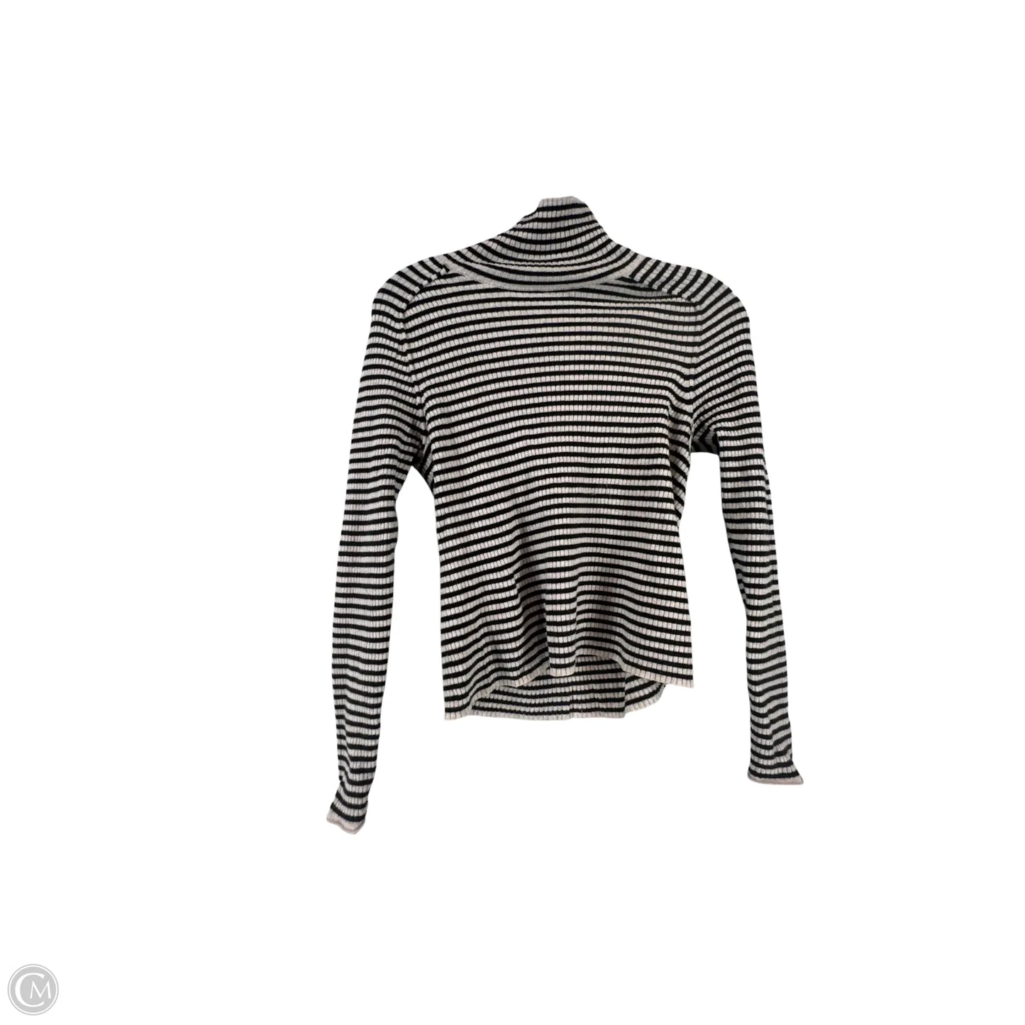 Top Long Sleeve By Universal Standard In Black & Cream, Size: L