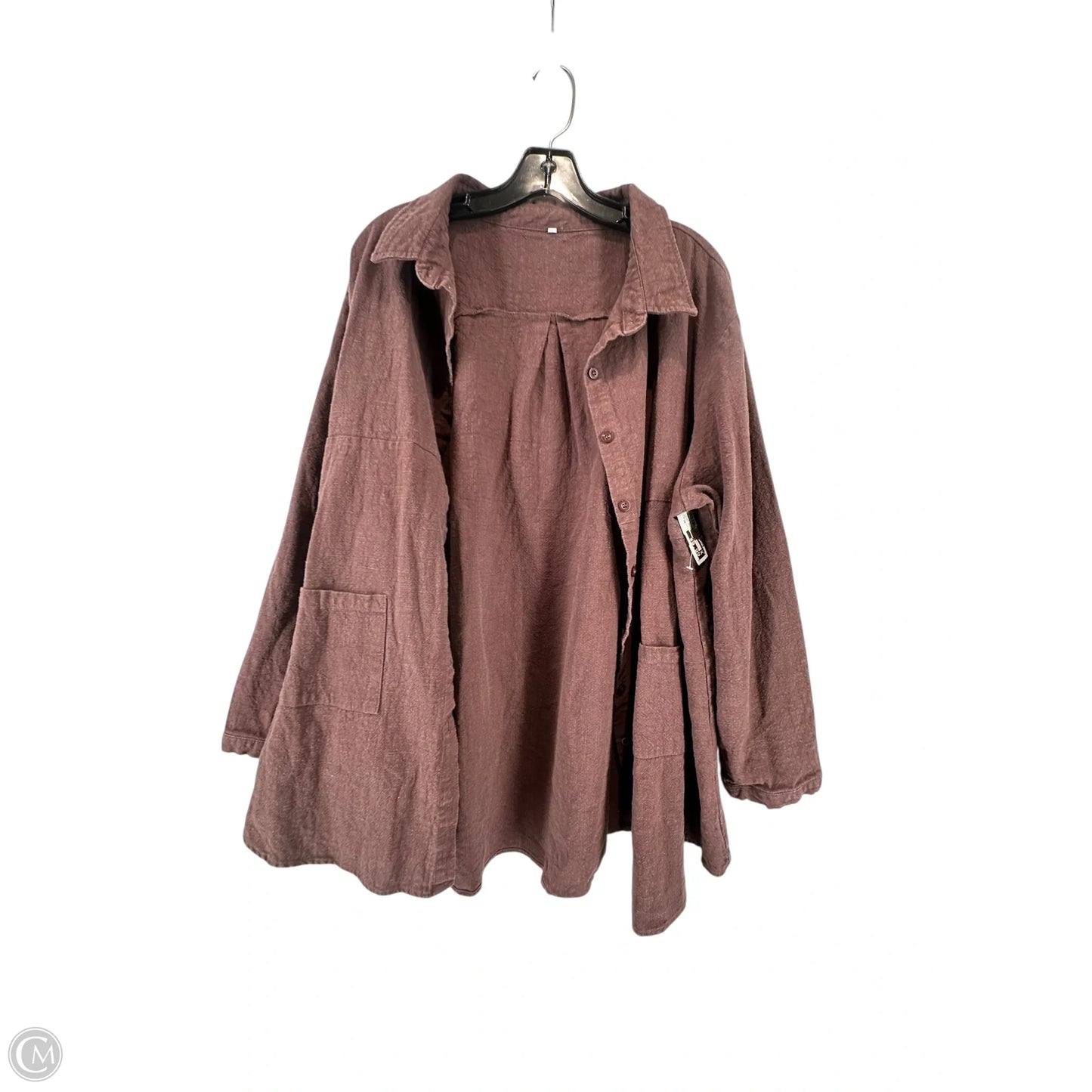 Top Long Sleeve Basic By Clothes Mentor In Maroon, Size: 30