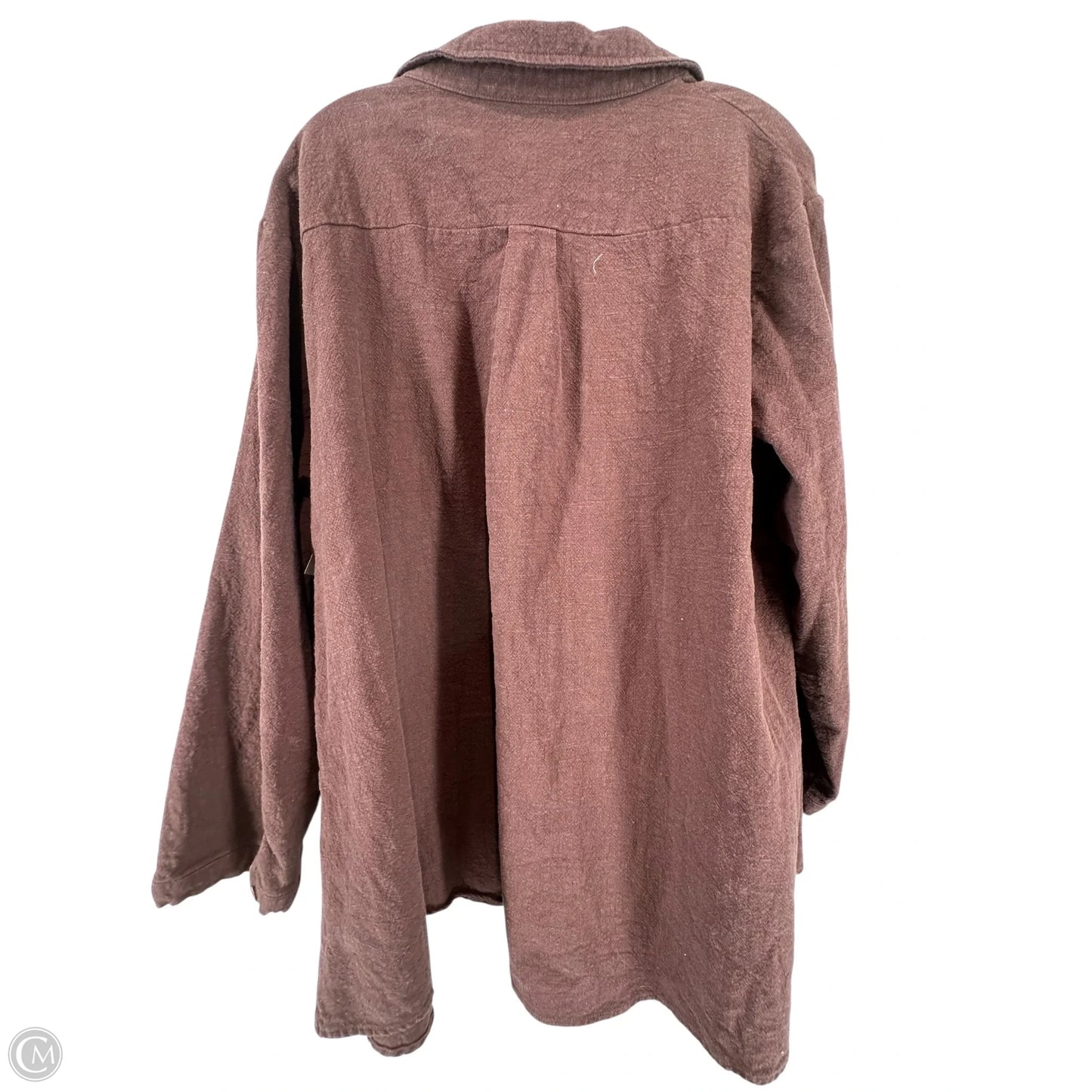 Top Long Sleeve Basic By Clothes Mentor In Maroon, Size: 30