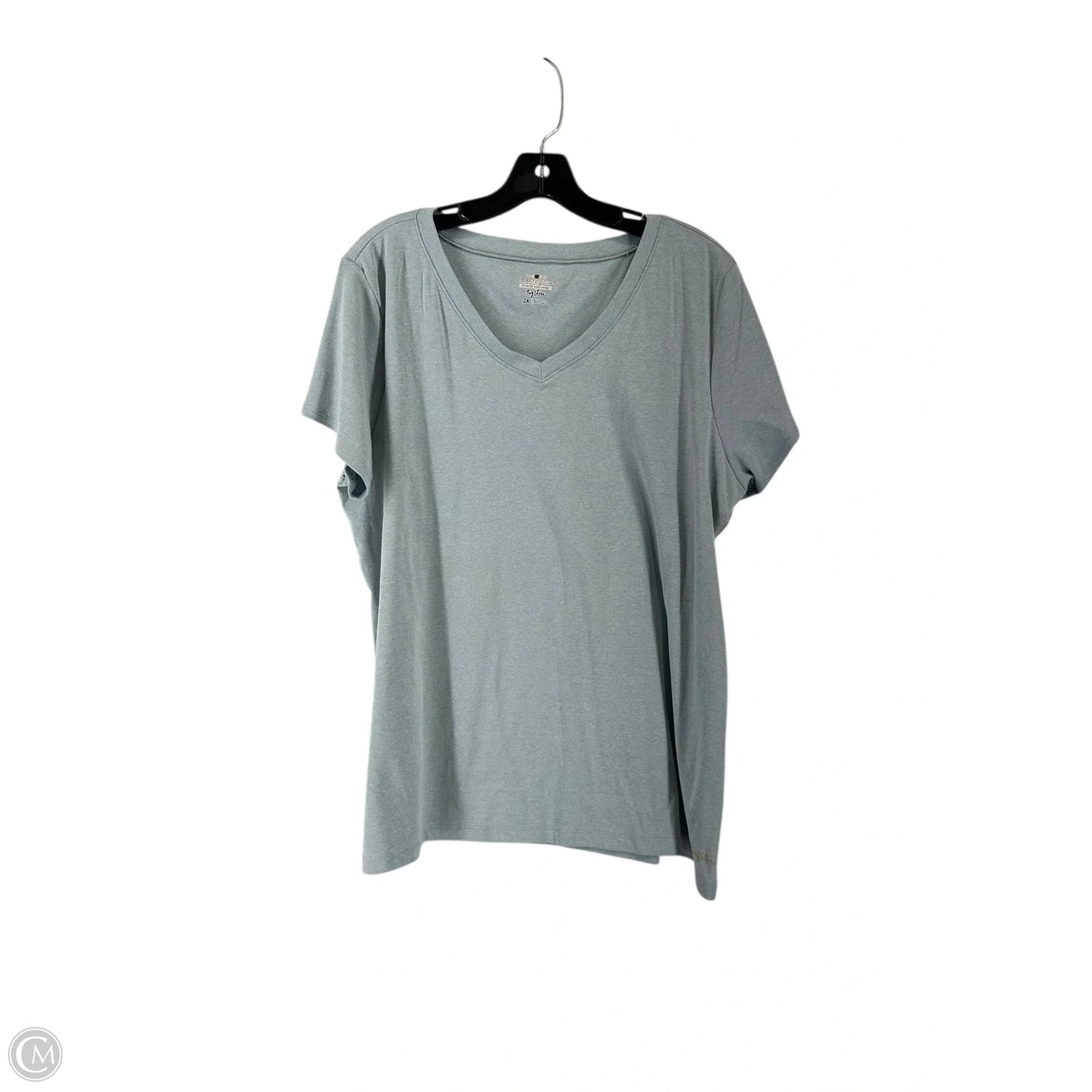 Top Short Sleeve By Clothes Mentor In Teal, Size: 2x