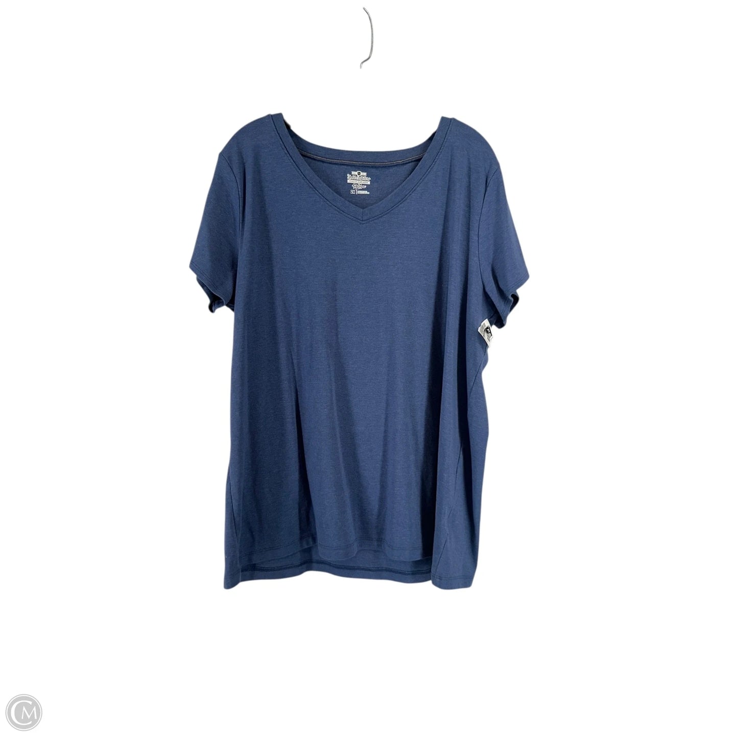 Top Short Sleeve By Clothes Mentor In Navy, Size: 2x