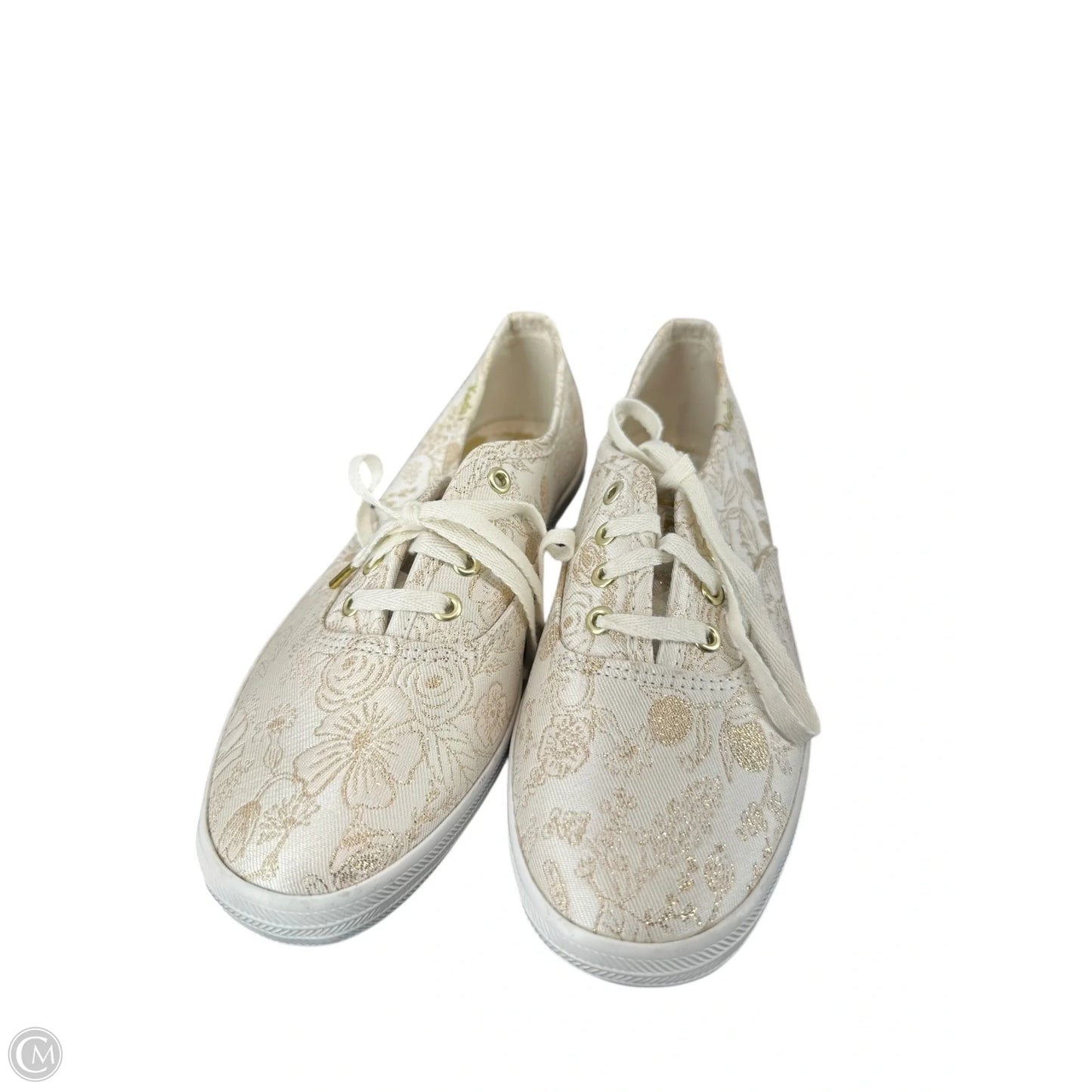 Shoes Flats By Keds In Gold & White, Size: 6