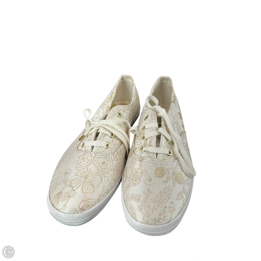 Shoes Flats By Keds In Gold & White, Size: 6