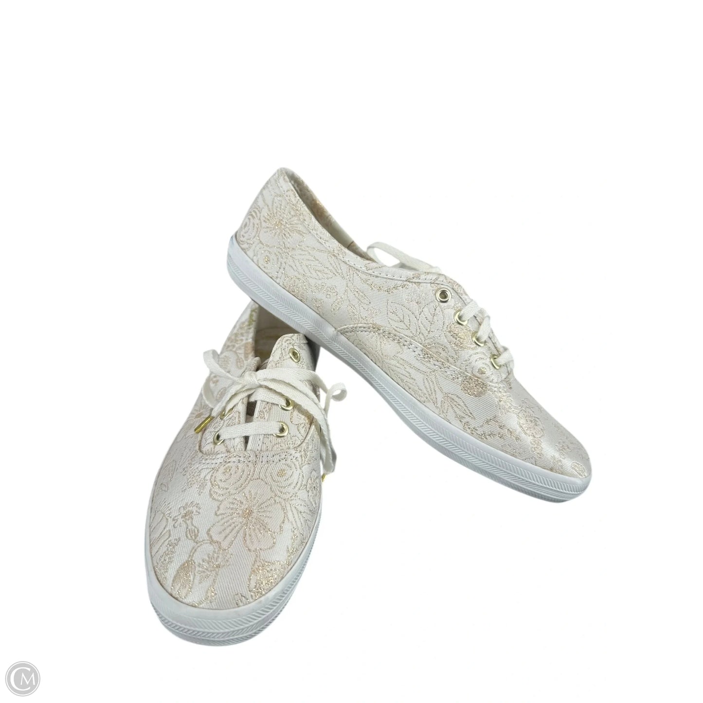 Shoes Flats By Keds In Gold & White, Size: 6