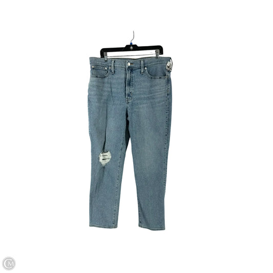 Jeans Straight By Madewell In Navy, Size: 12