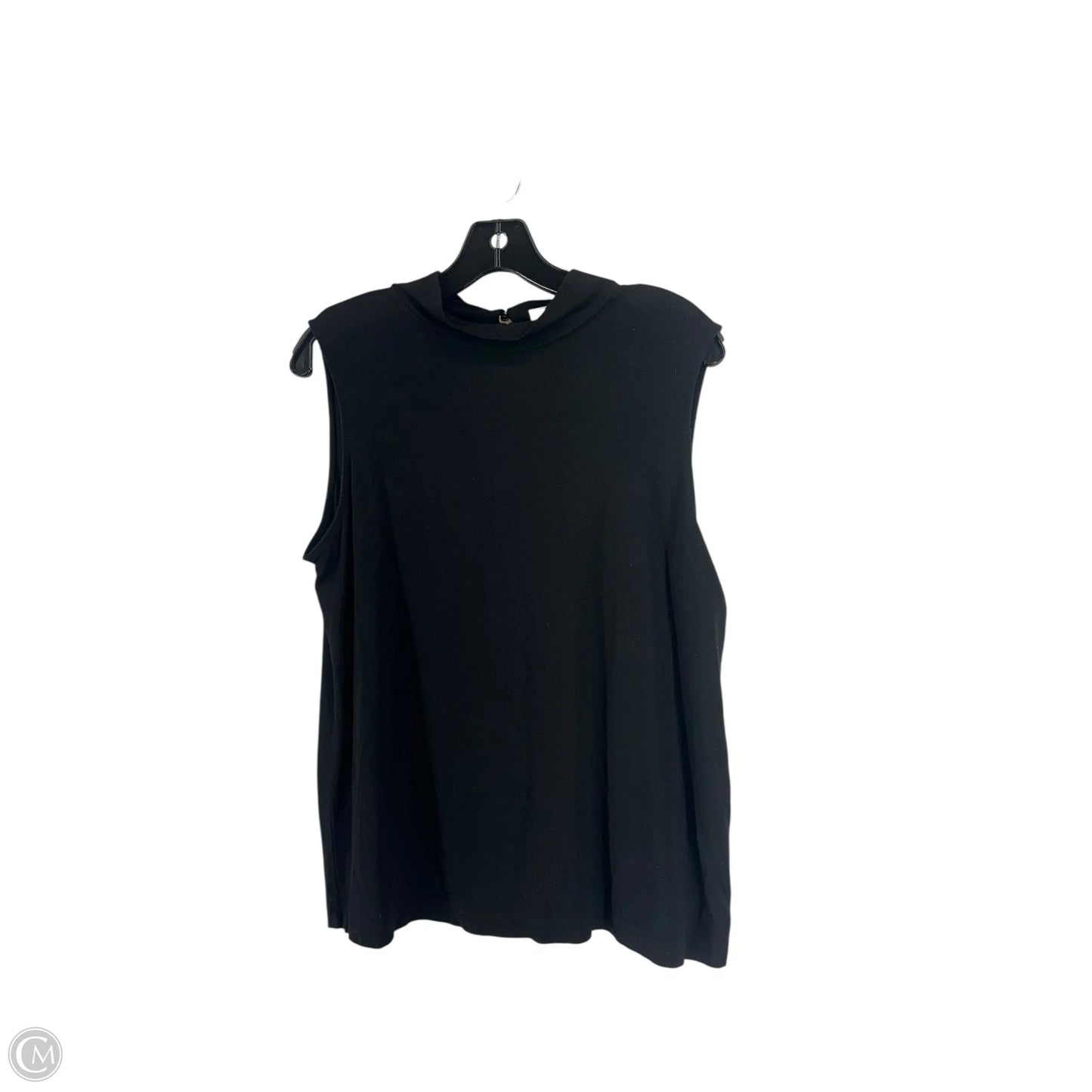 Top Sleeveless By Chicos In Black, Size: 10
