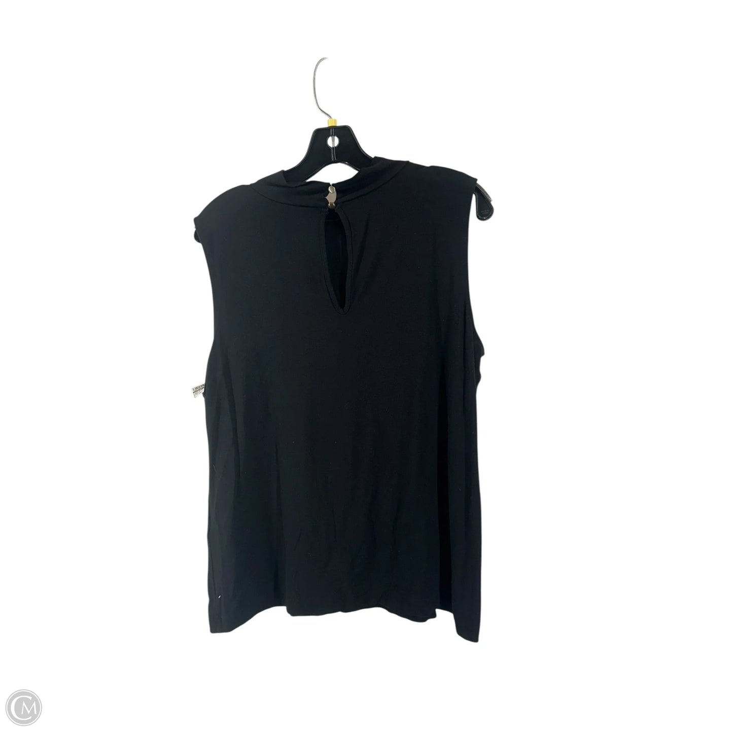 Top Sleeveless By Chicos In Black, Size: 10