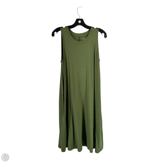 Dress Casual Midi By Time And Tru In Green, Size: M