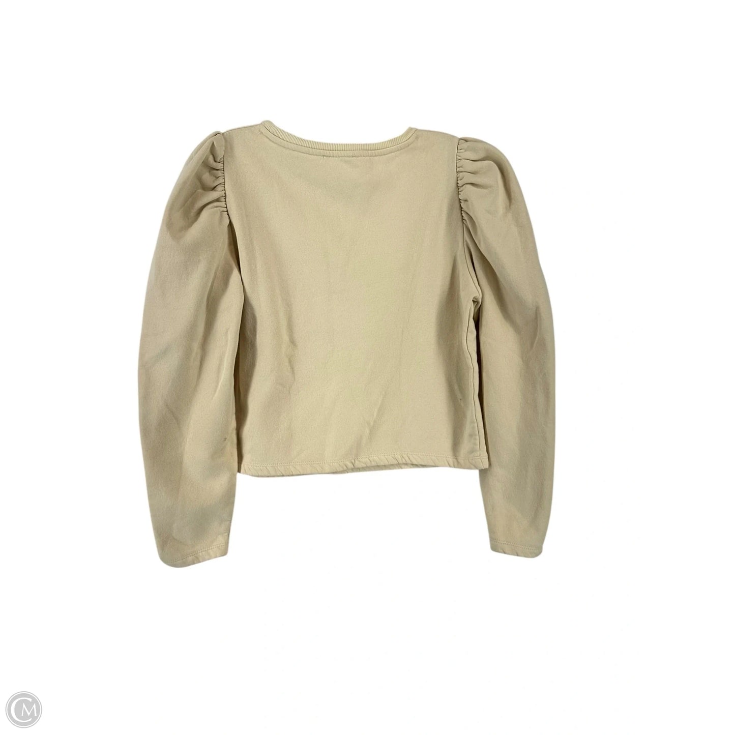 Top Long Sleeve Basic By Zara In Cream, Size: L