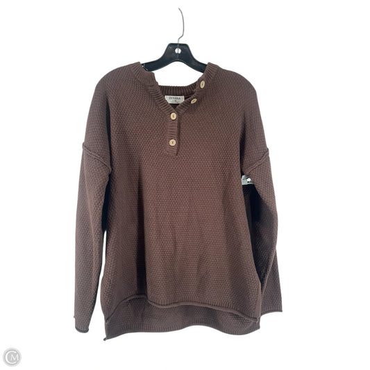 Sweater By Zenana In Brown, Size: Xl