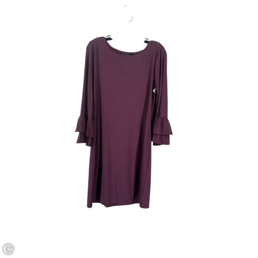 Dress Casual Midi By White House Black Market In Maroon, Size: M