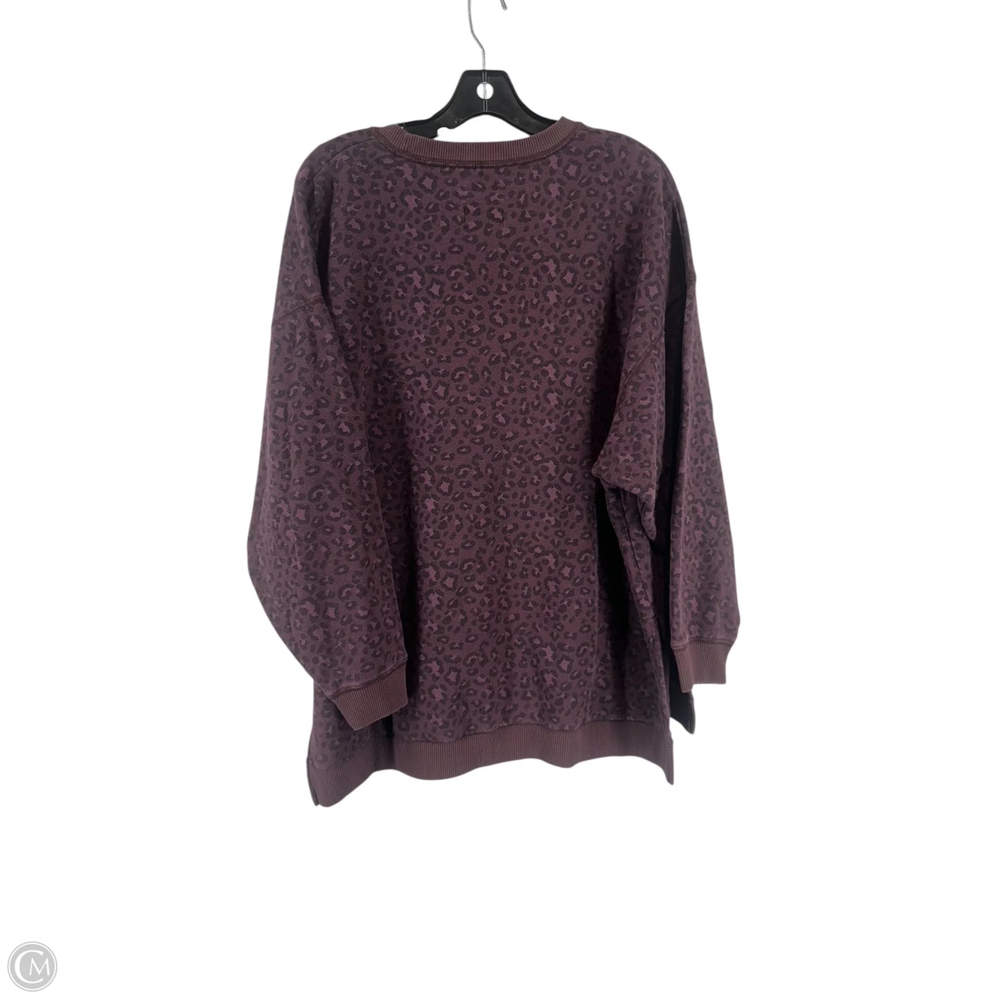 Sweatshirt Crewneck By American Eagle In Maroon, Size: L