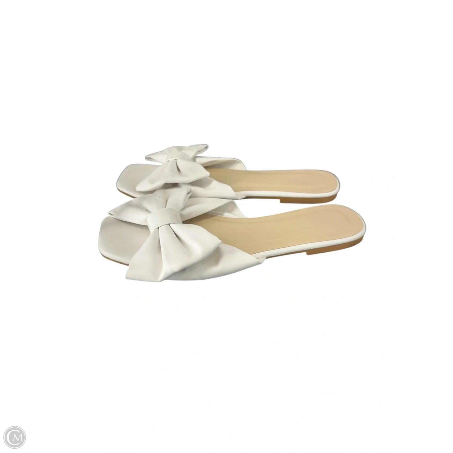 Sandals Flats By Clothes Mentor In White, Size: 10