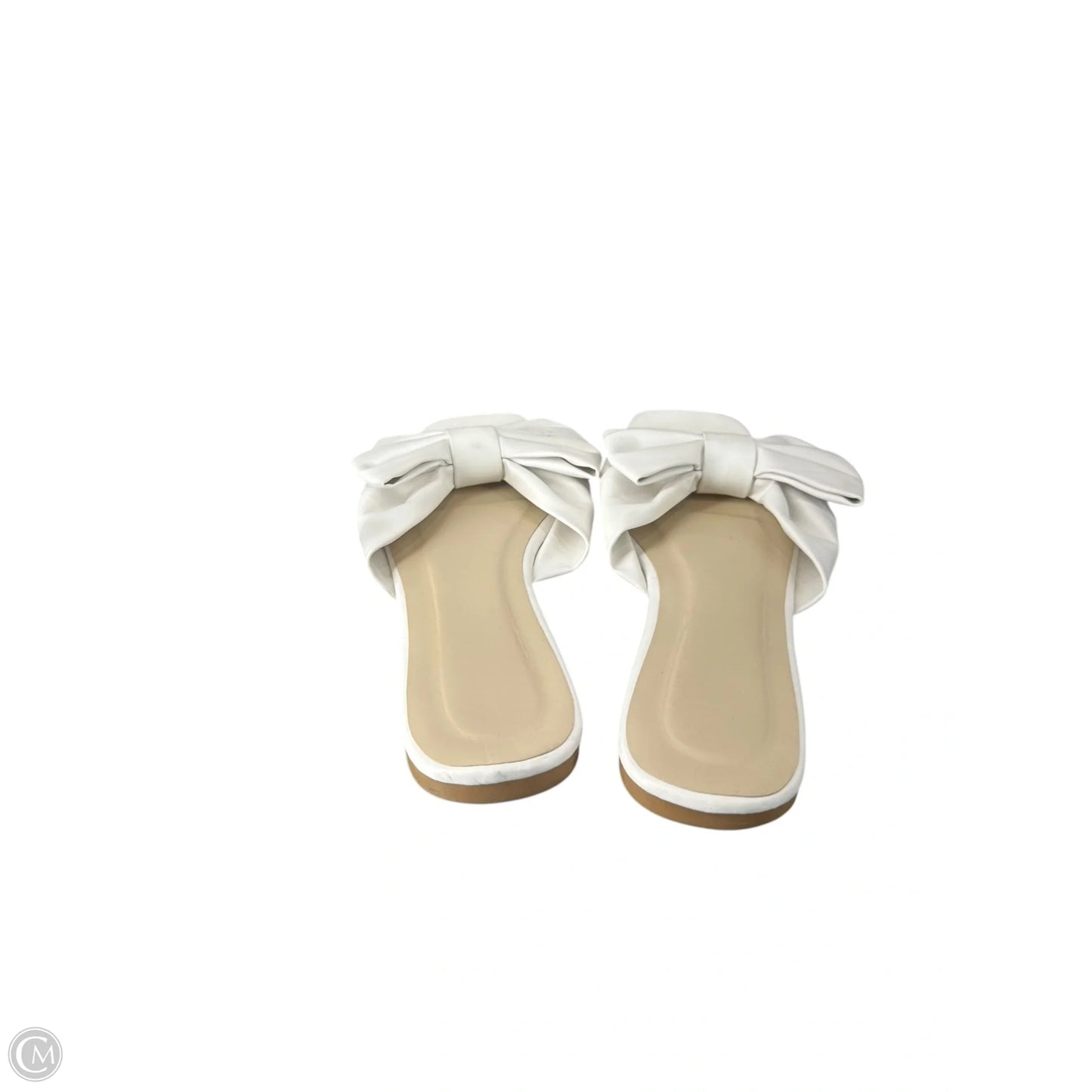 Sandals Flats By Clothes Mentor In White, Size: 10