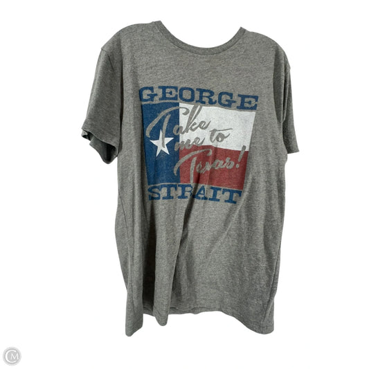 Top Short Sleeve By Wrangler In Grey, Size: M