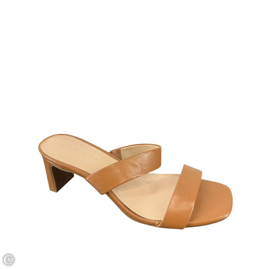 Sandals Heels Block By Kelly And Katie In Brown, Size: 8