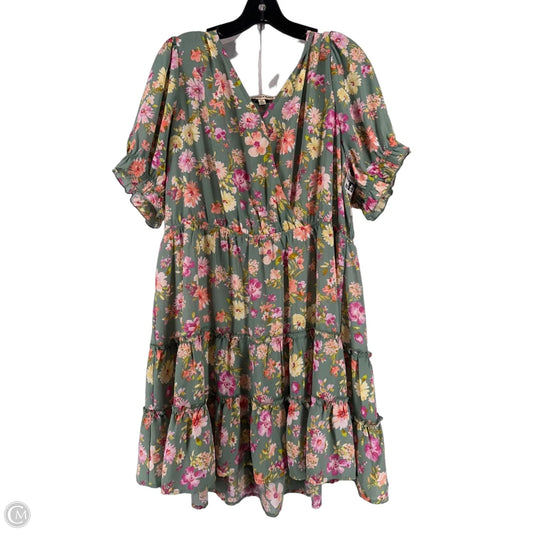 Dress Casual Short By Inspired Hearts In Green, Size: 3x