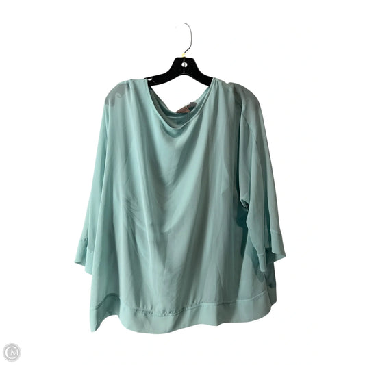 Top Long Sleeve By Chicos In Teal, Size: L