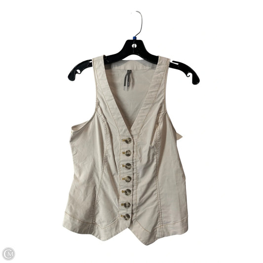 Vest Other By Anthropologie In Cream, Size: S