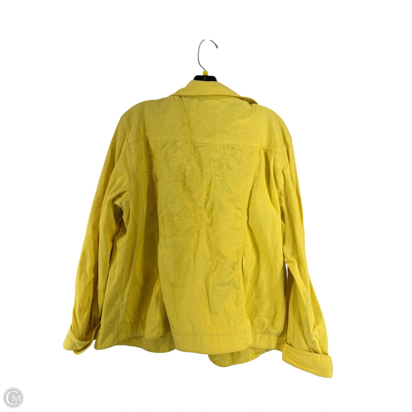 Jacket Other By Chicos In Yellow, Size: L