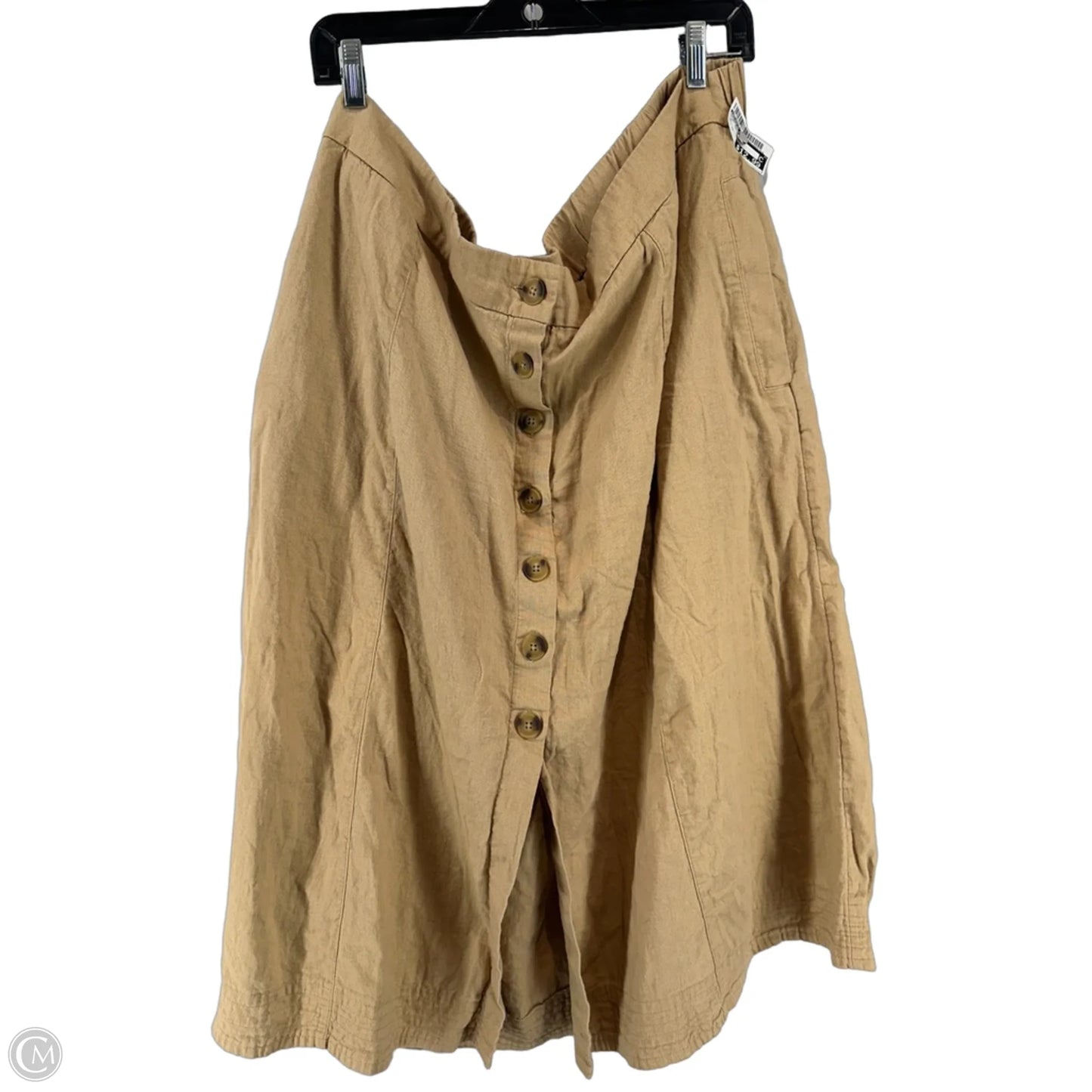 Skirt Maxi By Universal Thread In Tan, Size: 2x