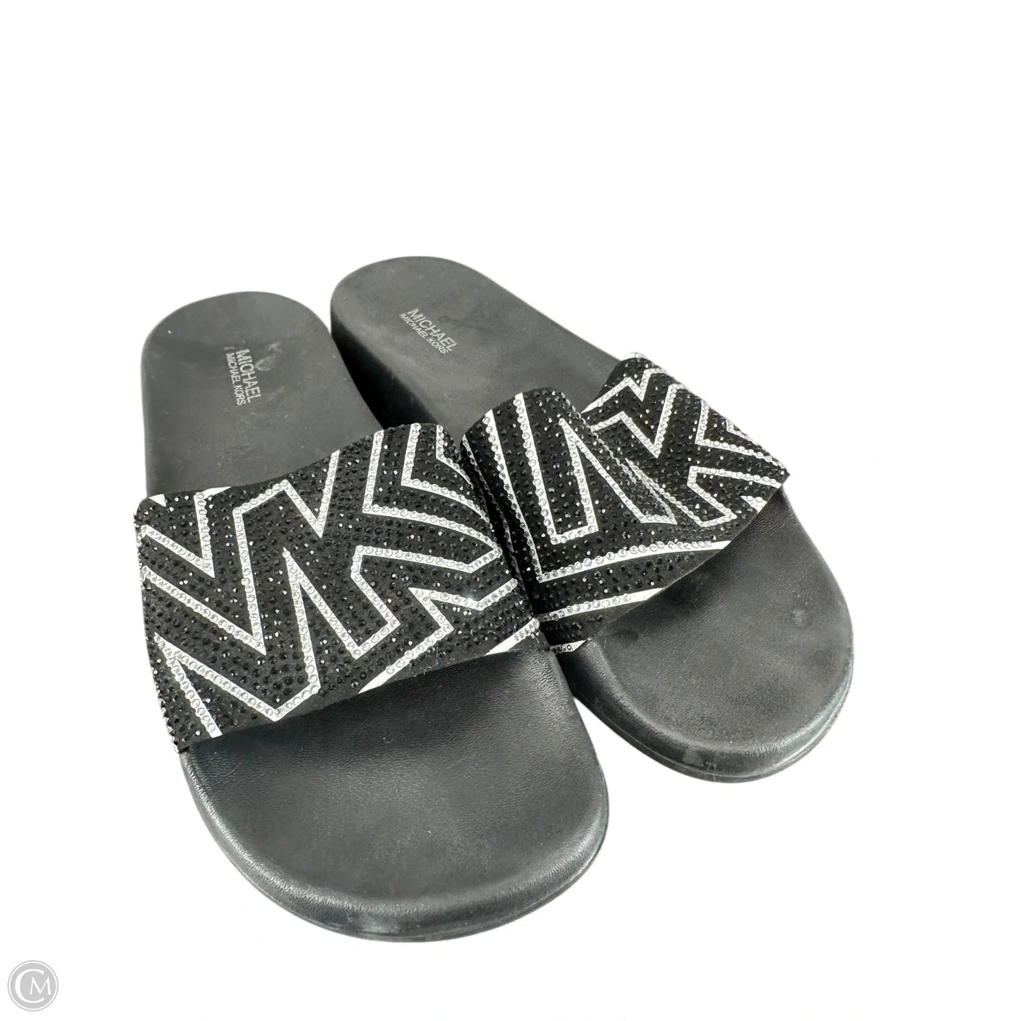Sandals Flats By Michael By Michael Kors In Black, Size: 7