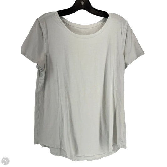 Athletic Top Short Sleeve By Lululemon In Blue, Size: M