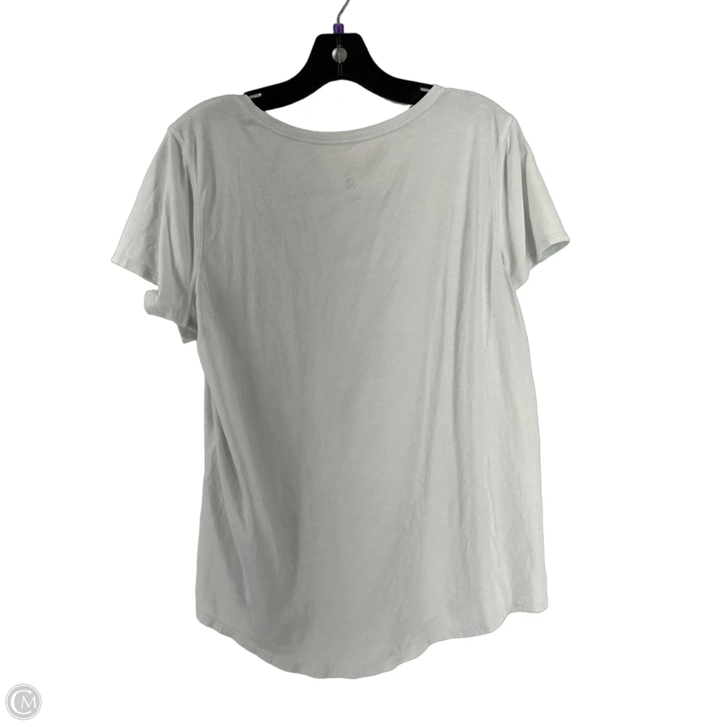 Athletic Top Short Sleeve By Lululemon In Blue, Size: M