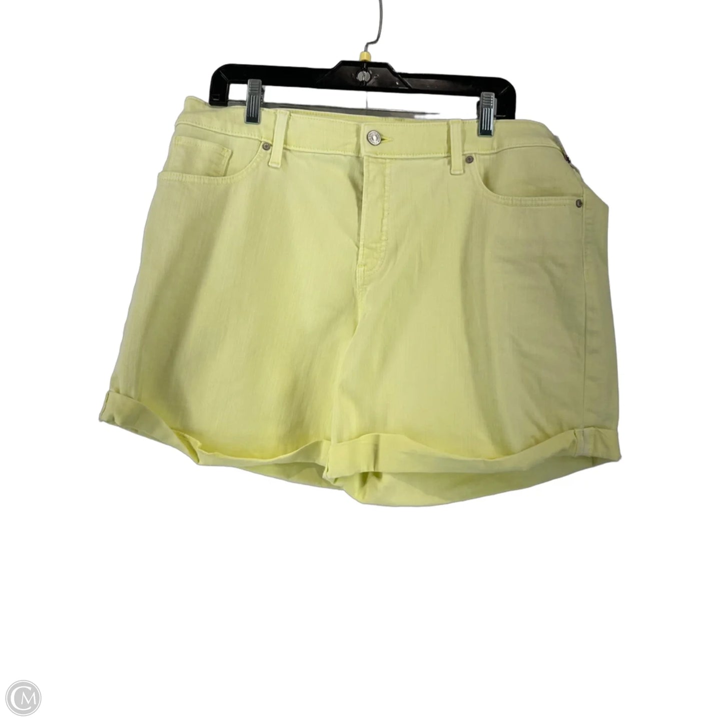 Shorts By Chicos In Yellow, Size: L