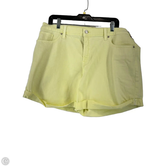 Shorts By Chicos In Yellow, Size: L