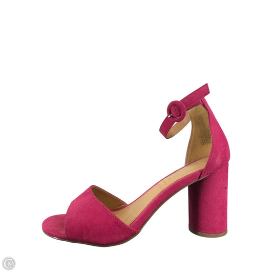 Sandals Heels Block By Lc Lauren Conrad In Pink, Size: 7.5