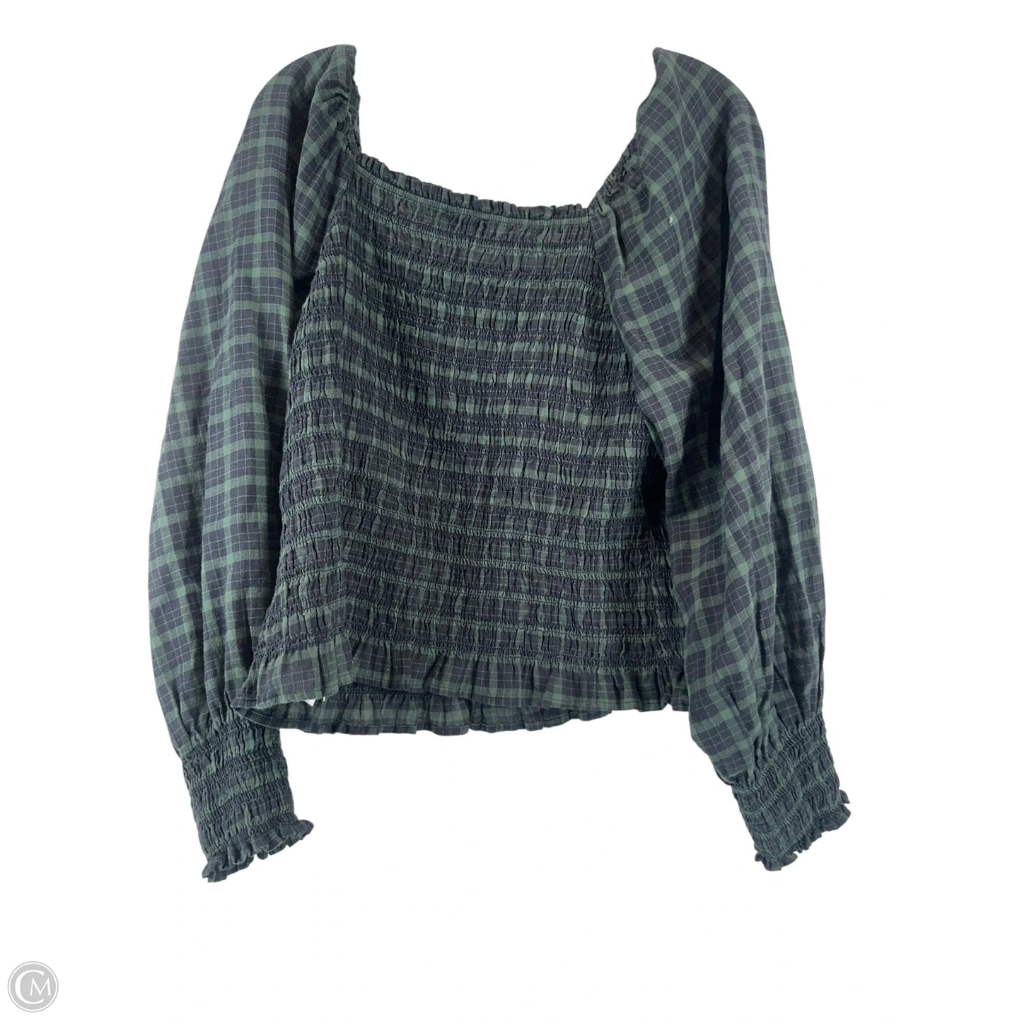 Top Long Sleeve By Madewell In Green, Size: L
