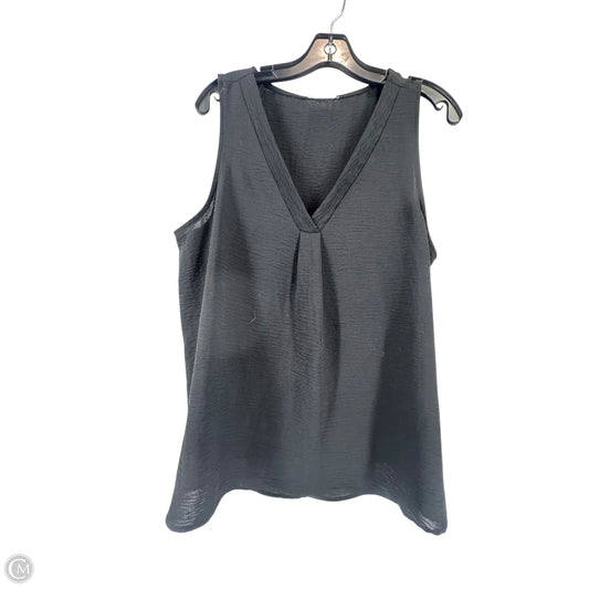 Top Sleeveless By Ee Some In Black, Size: L